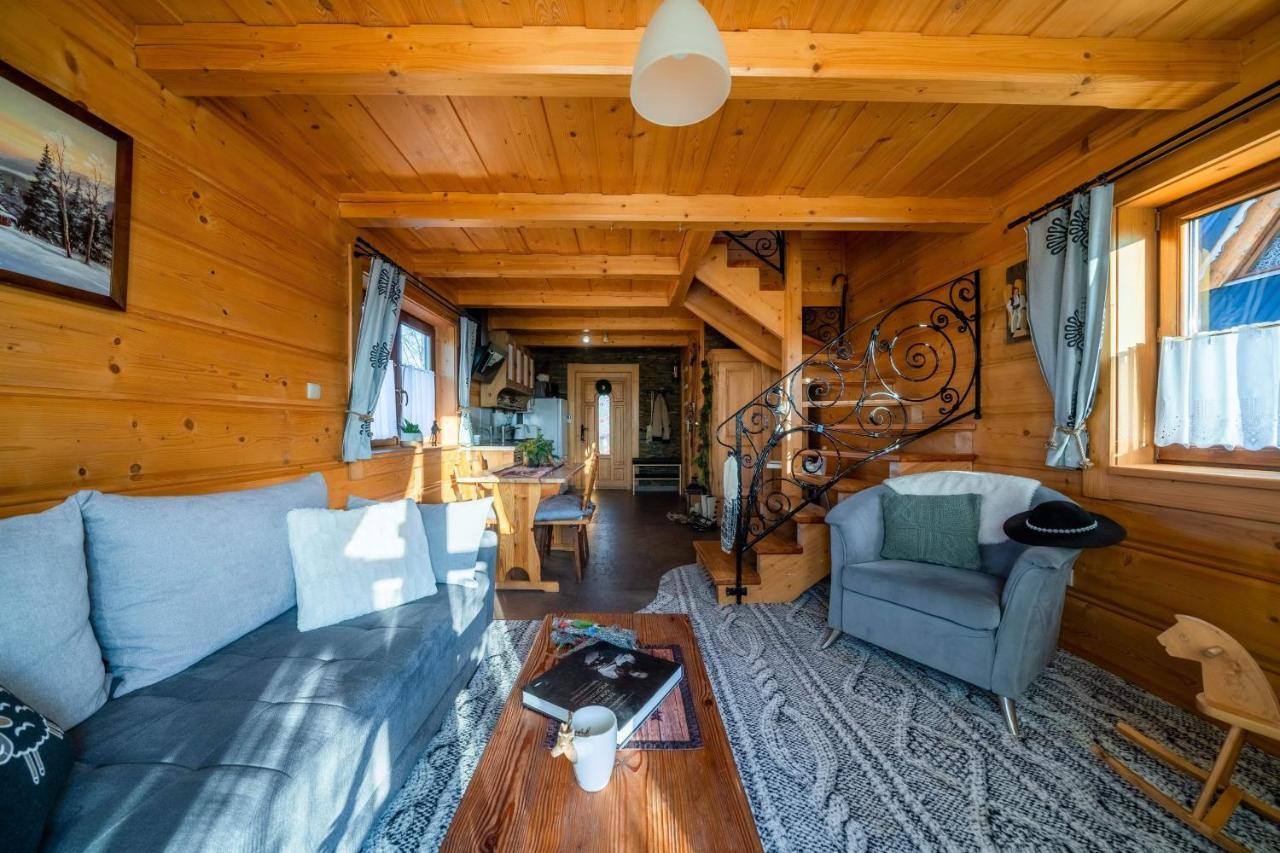 Domki Widokowe Wooden Luxury Chalet & Jacuzzi Zab Kültér fotó