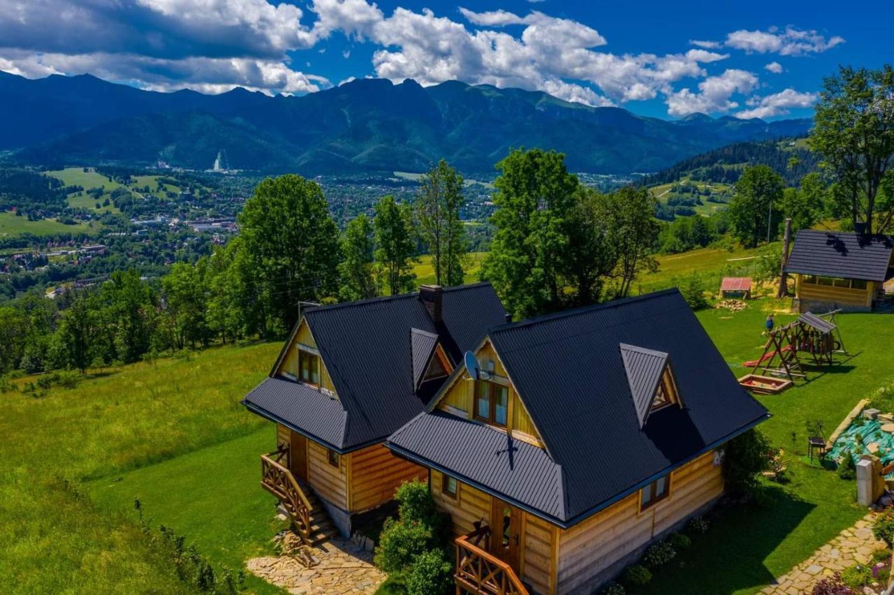 Domki Widokowe Wooden Luxury Chalet & Jacuzzi Zab Kültér fotó