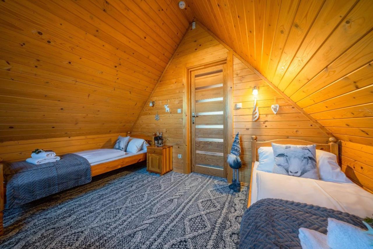 Domki Widokowe Wooden Luxury Chalet & Jacuzzi Zab Kültér fotó