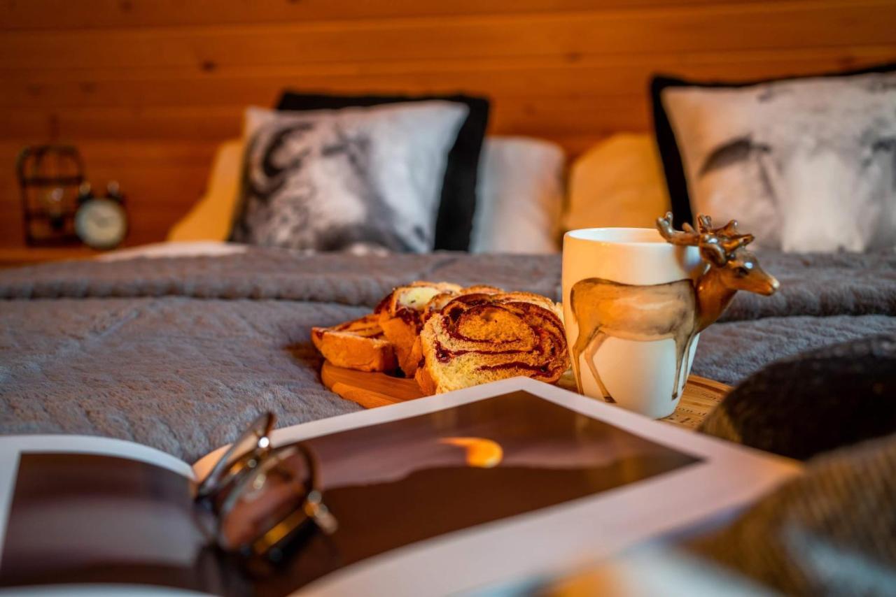 Domki Widokowe Wooden Luxury Chalet & Jacuzzi Zab Kültér fotó