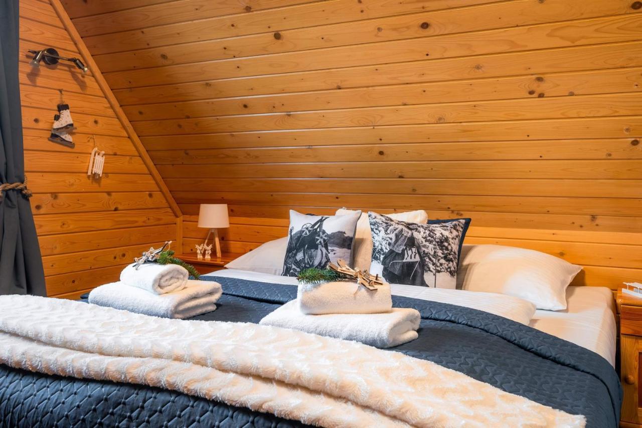Domki Widokowe Wooden Luxury Chalet & Jacuzzi Zab Kültér fotó