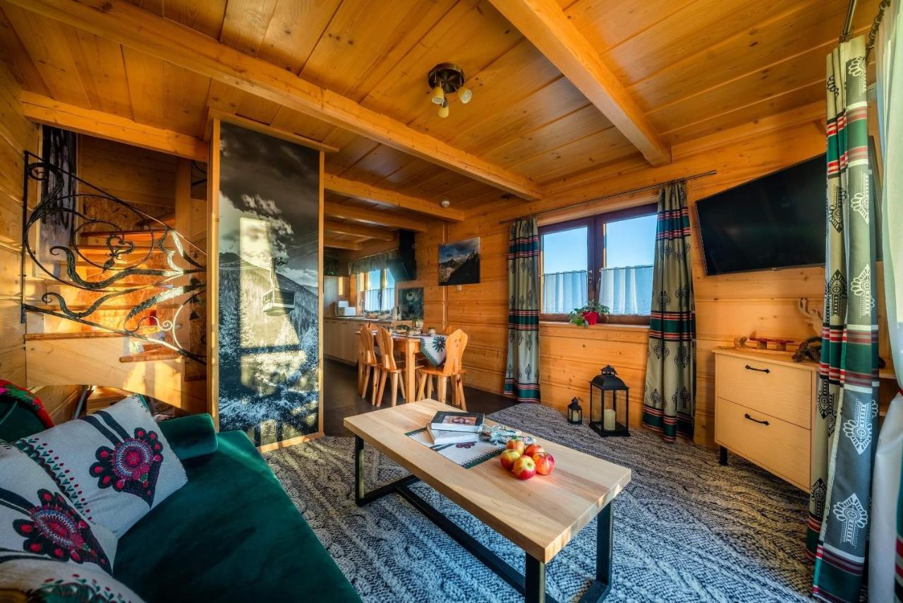 Domki Widokowe Wooden Luxury Chalet & Jacuzzi Zab Kültér fotó