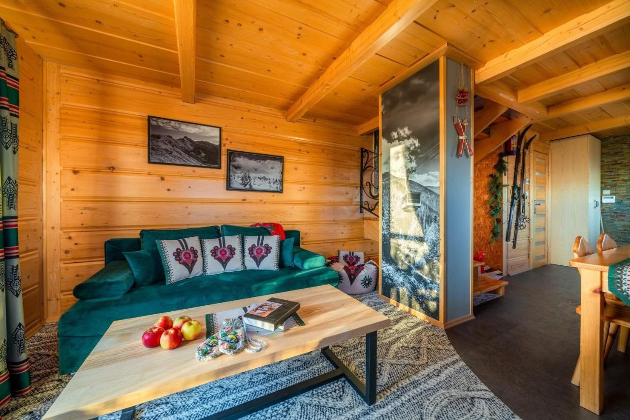 Domki Widokowe Wooden Luxury Chalet & Jacuzzi Zab Kültér fotó