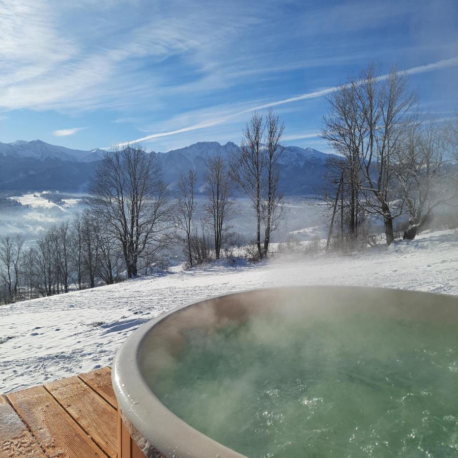 Domki Widokowe Wooden Luxury Chalet & Jacuzzi Zab Kültér fotó