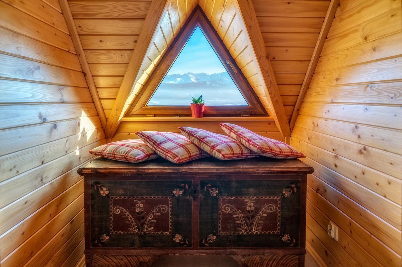 Domki Widokowe Wooden Luxury Chalet & Jacuzzi Zab Kültér fotó